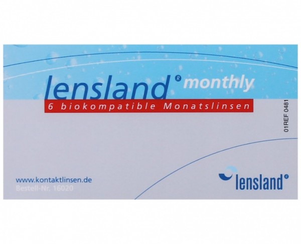 lensland monthly biokompatible Monatslinsen